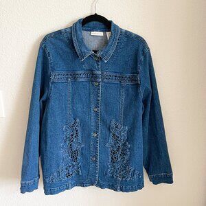 Draper’s & Damon’s Soft Stretch Denim Embellished Jacket